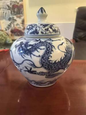 缠枝龙纹将军罐