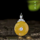 黄玉髓平安扣吊坠